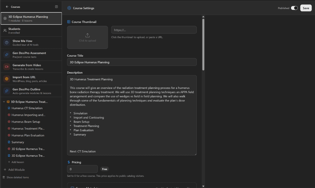 DosiPro Platform Dashboard